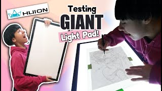 Testing My Giant Light Pad Box Huion A2 Led Light Pad Review
