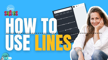 How to use LINES  in Canva