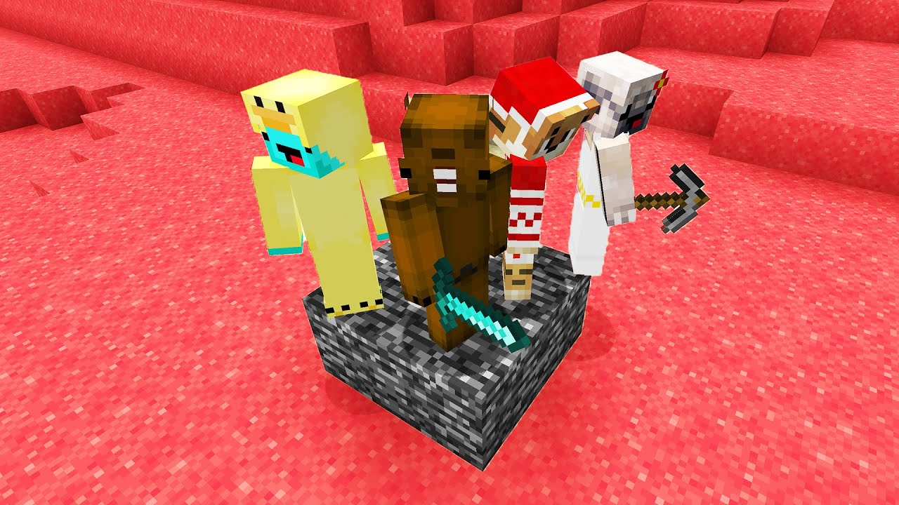 Minecraft But If We Touch Anything RED We Die...