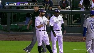 LAD@COL: McKenry singles to left to plate Dickerson