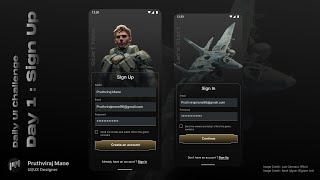 Daily UI Challenge- Day 1: Sign Up screenshot 1