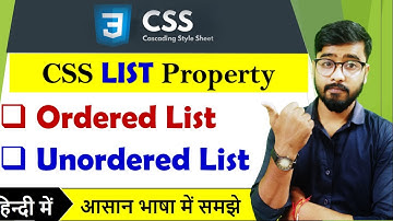 CSS List-Style Tutorial in Hindi | CSS List Position | CSS Tutorial for Beginners in [Hindi]