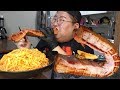 SUB) [ 꿀조합 ] 비빔면3봉지 통삼겹살 먹방 Bibim Ramyun x 3, Whole Pork Belly Mukbang social eating