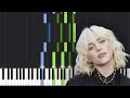 Billie Eilish - When The Party&#39;s Over [Easy Piano Tutorial] (Synthesia)