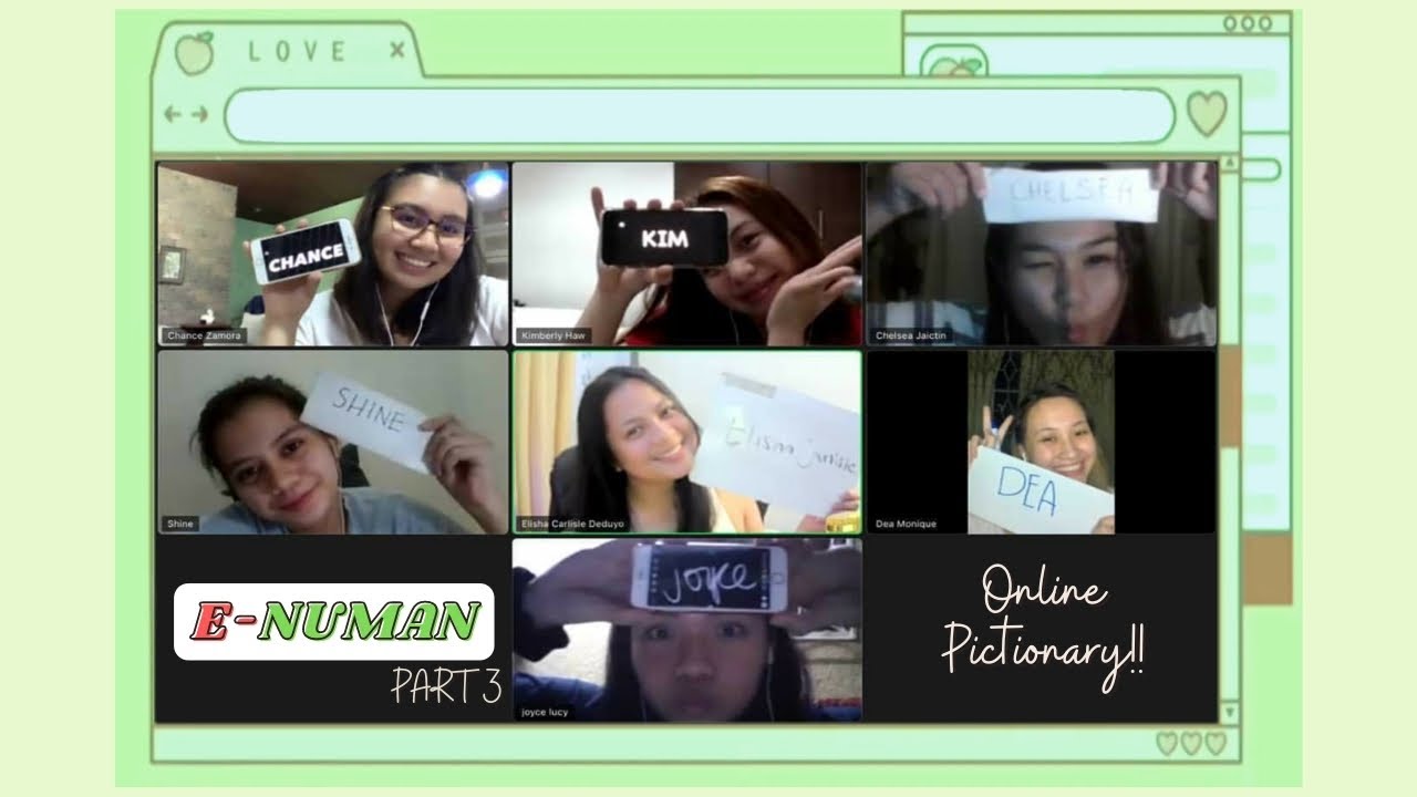 Vlogmas Day 10: ZOOM GAME IDEAS (PART 3) Online Pictionary | ELISHA CARLISLE