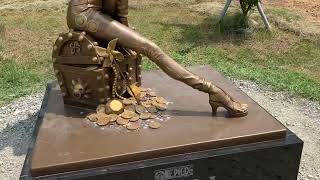 ONE PIECE Nami Kumamoto Bronze Statue at Moe no Sato, Nishihara, Kumamoto (Japan Adventure 2024)