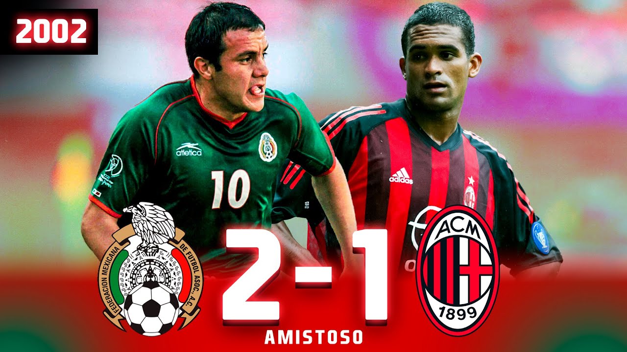 Inédito: MÉXICO vs MILAN 😲 Amistoso 2002 - Previo al Mundial - Cuauhtémoc, Arellano, Palencia