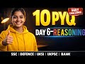 🎯Daily 10 PYQ💥 | Day 6 Reasoning| SSC, Railway, Bank, Uksi, Defence