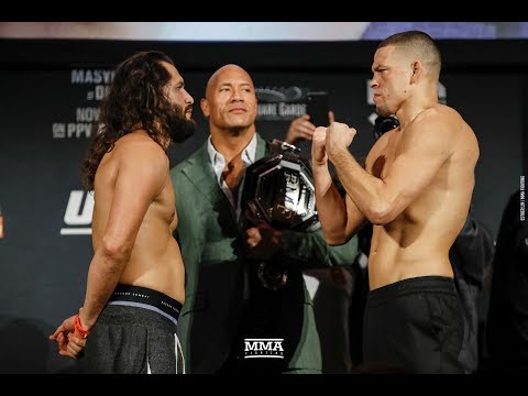 UFC 244: Jorge Masvidal vs. Nate Diaz Weigh-in Staredown - MMA Fighting