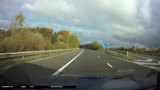 Thinkware F770 FRONT camera in Audi SQ7 - Eastbound on M9