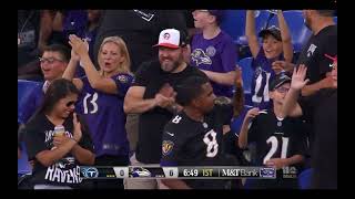Mike Davis pre season touchdown ravens vs titans