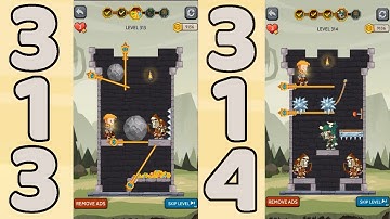 How to Loot - Pin Pull & Hero Rescue Level 313 & 314