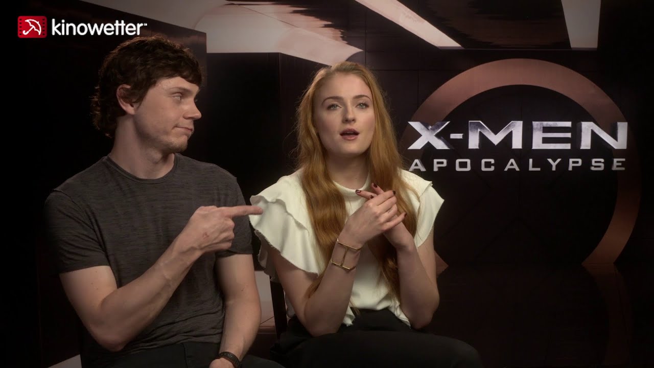Interview Evan Peters & Sophie Turner X-MEN: APOCALYPSE