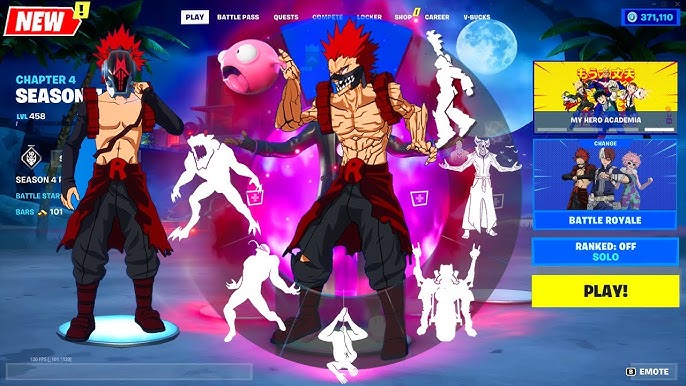 My Hero Academia Characters Shoto, Red Riot, and Pinky Join Fortnite