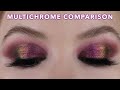 Multichrome Comparison on the Lid Pastel Roses UK vs Touch of Glam Beauty | 12 Days of Multichromas