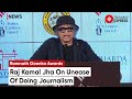 Raj kamal jha at ramnath goenka awards stories we celebrate today show the laabh of journalism