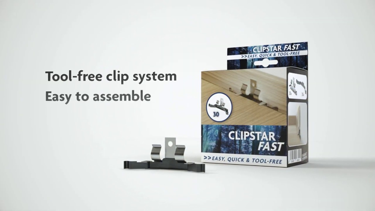 CLIPSTAR FAST Инновационная система крепления плинтусов Pedross