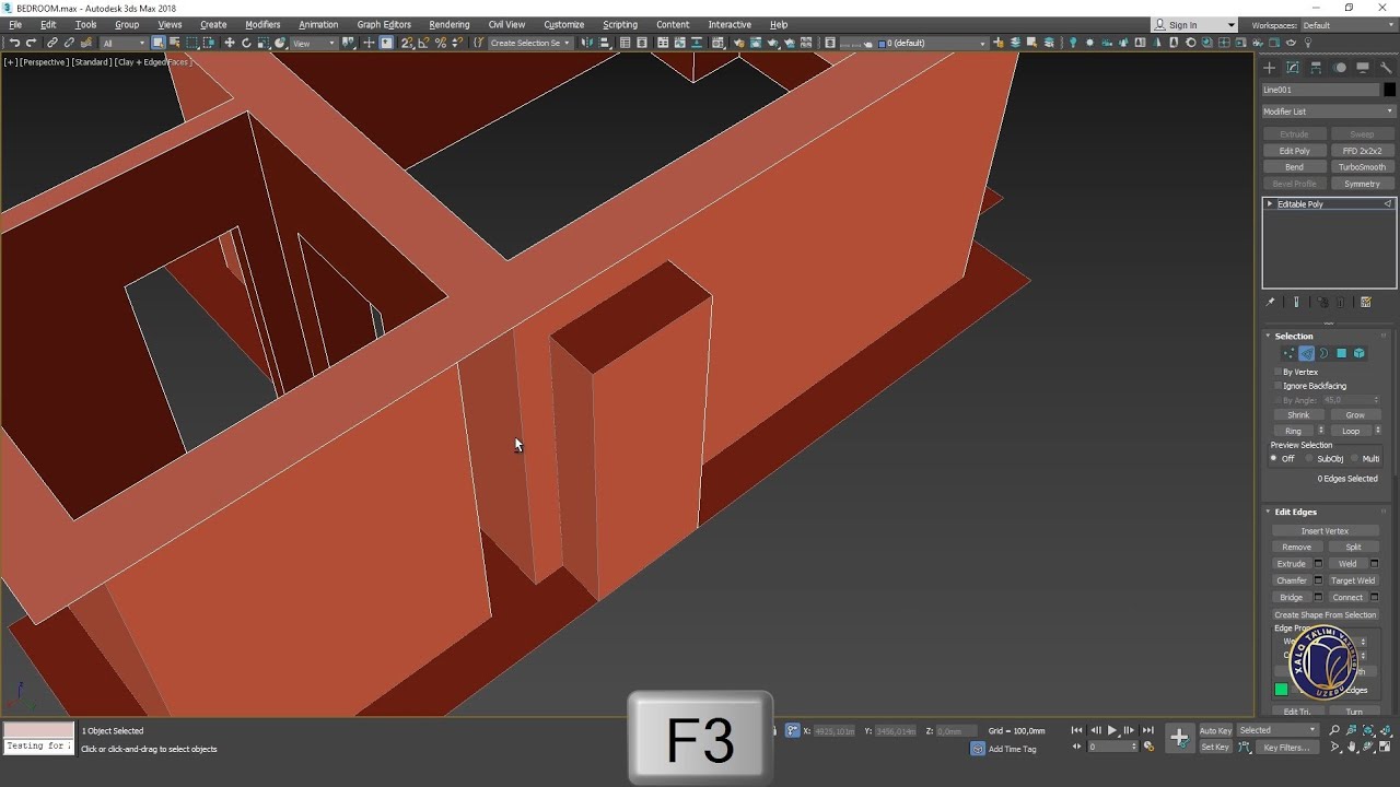 3D MAX Interyer. 4-dars. Modeling. 2-qism