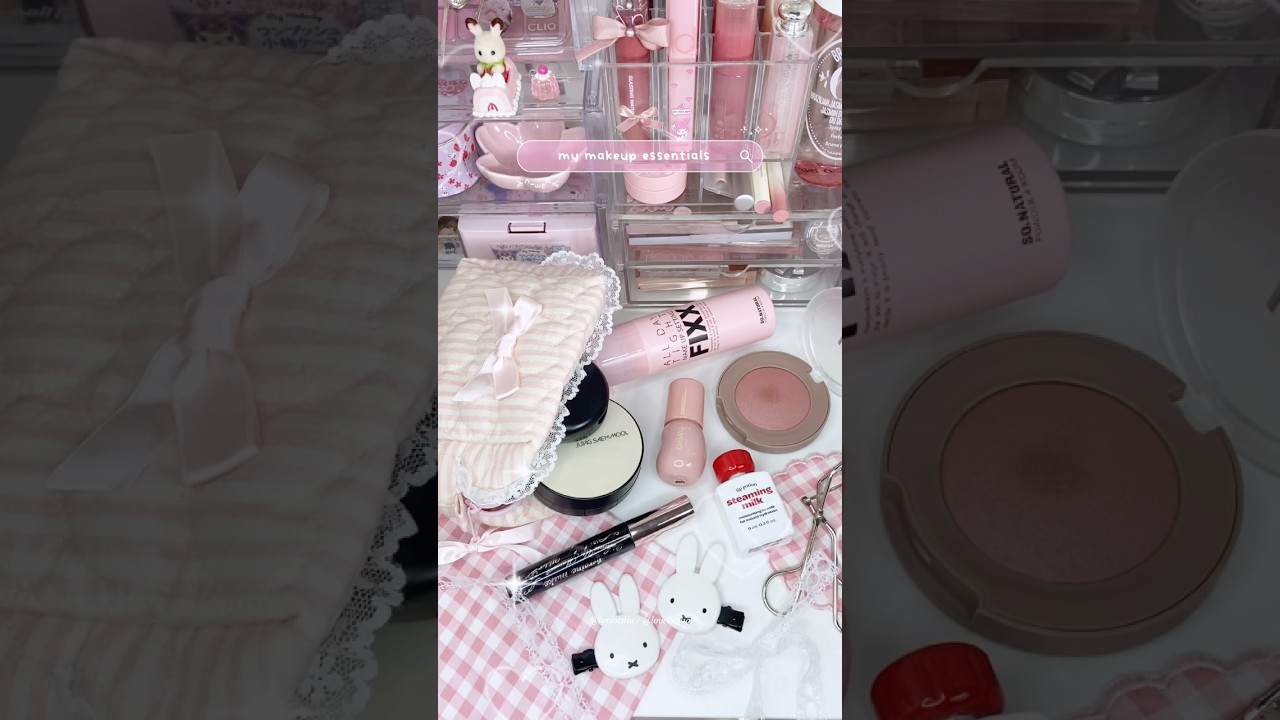 my makeup essentials🐰 
