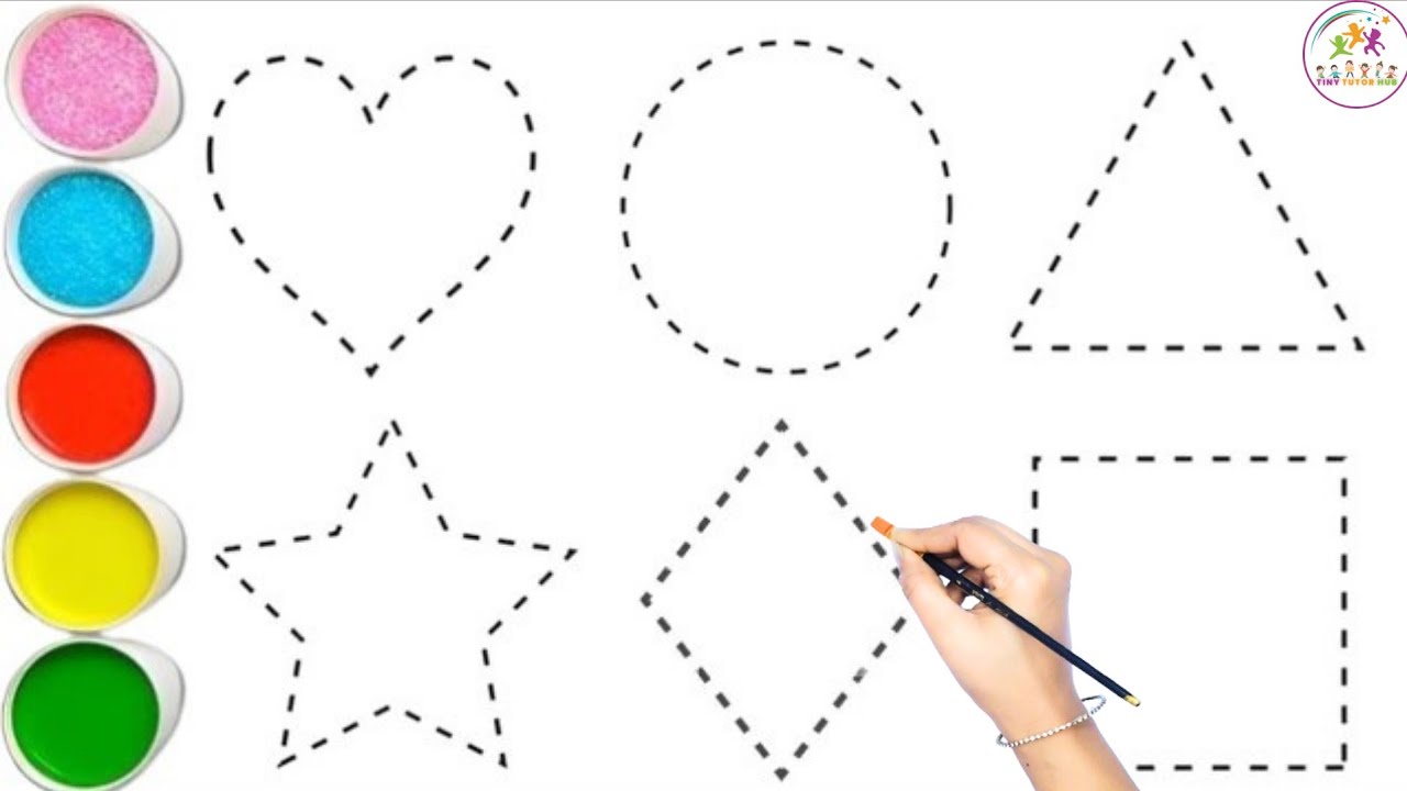 Shapes song nursery rhymes, Shapes drawing for kids, Learn 2d shapes, Preschool, abc, part-18