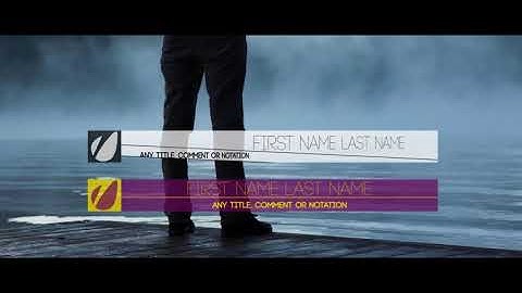 Lower Thirds | After Effects template