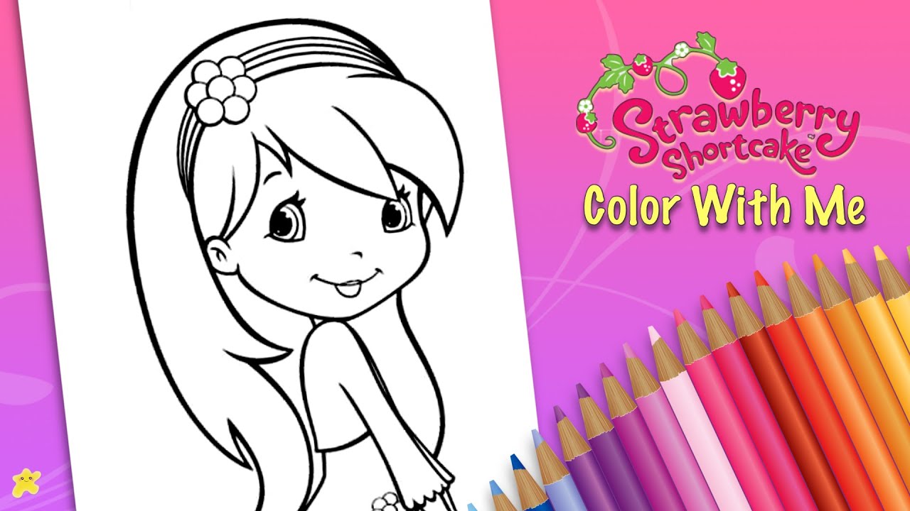 Strawberry Shortcake Coloring Book Pages 🍓 Blueberry Muffin 🍓 Orange  Blossom 🍓 HAPPILY SNOWBALL 🍓 