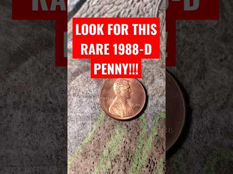 LOOK FOR THIS RARE 1988 PENNY!!! ??? #shorts #coinrollhunting #coins