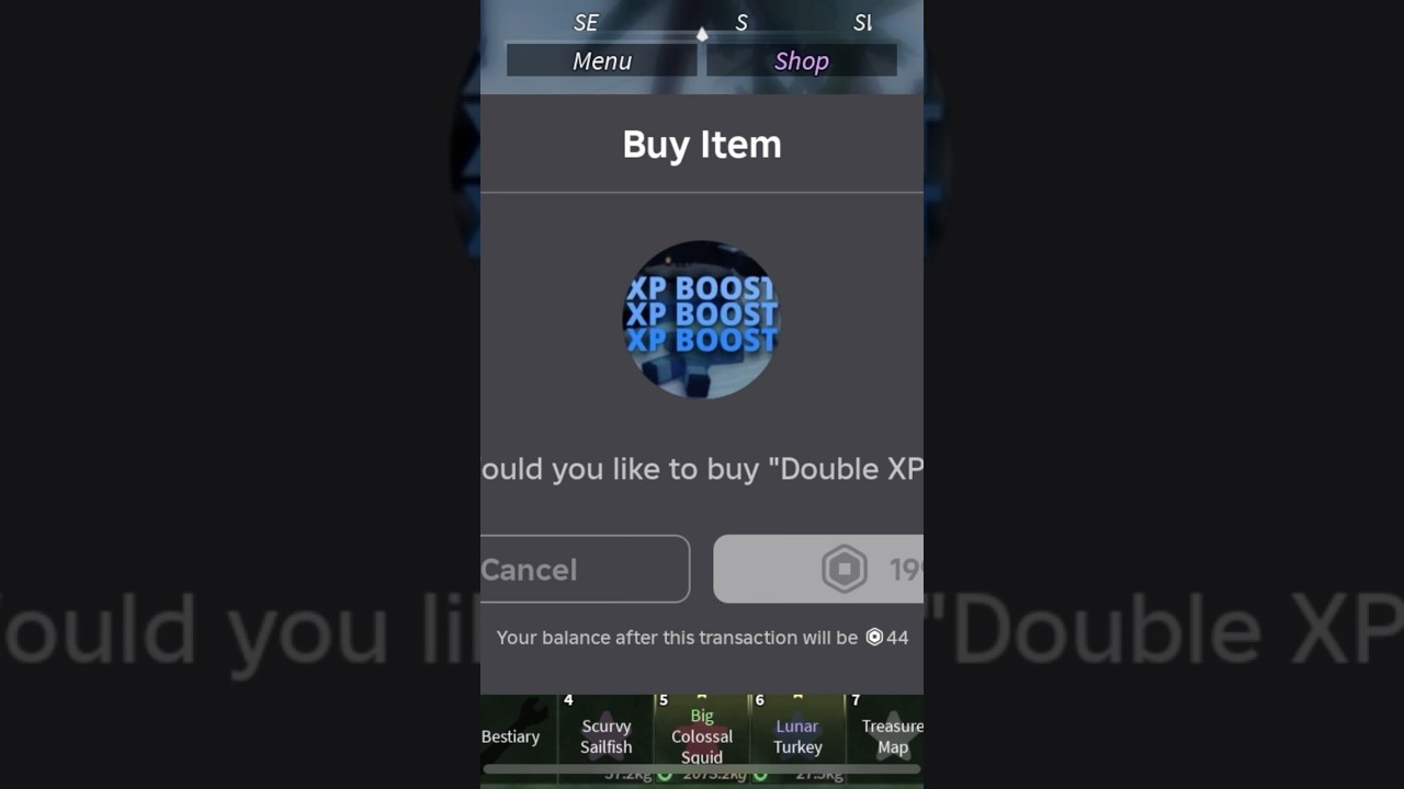 I buying X2 xp Gamepass in FISCH !! Roblox 