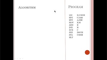 WAP to add ten data bytes  Data is stored memory locations starting from C300 onwards  The result ma