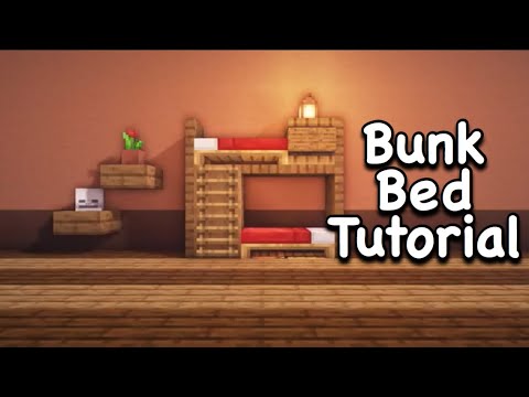 How to make Bunk  bed  in Minecraft  PE  tutorial YouTube