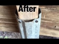 How to repair rotted posts