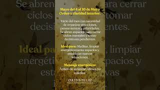 semana 4-10 Mayo #energia #spirituality #abundance #meditation #oraculo #energiasemanal
