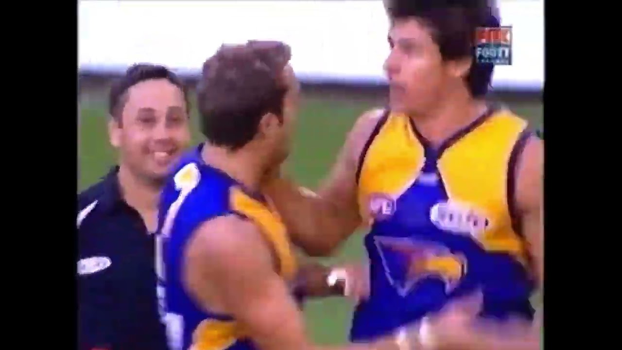 Andrew Embley Silencing the Collingwood crowd with a superb goal 2003