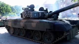 Braniewo, odjazd czołgów PT-91