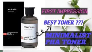 minimalist toner