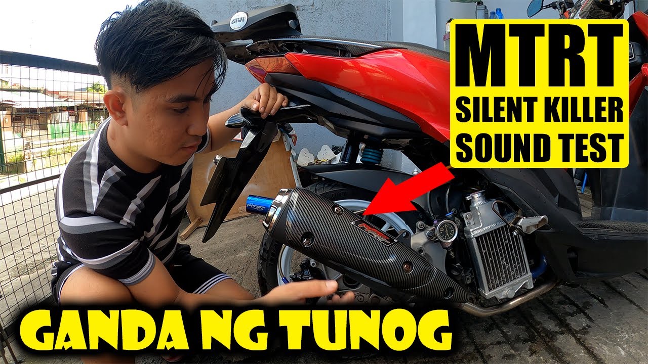 Mtrt Razer MTRT Silent Killer Pipe Sound Check for Honda Click 150 - YouTube