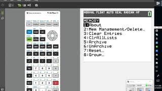 TI 84 resetting memory