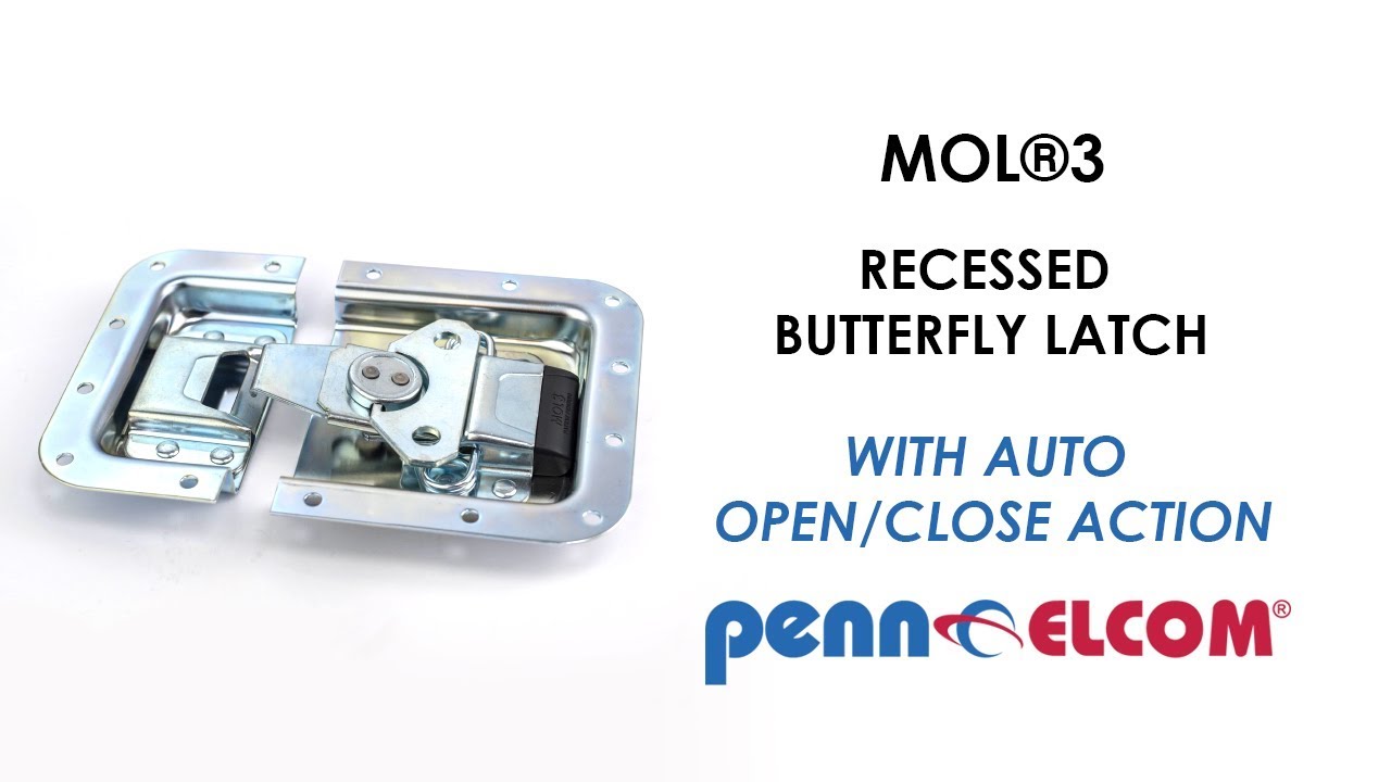 Penn Elcom MOL®3 | Recessed Butterfly Latch - YouTube