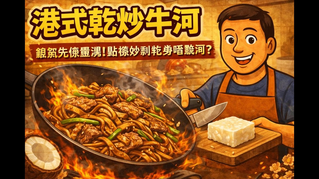 港式乾炒牛河｜冇鑊氣唔好講係牛河！茶記級做法公開