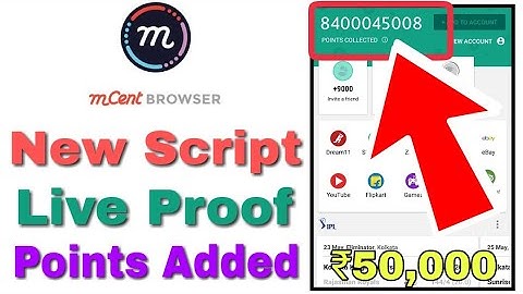 Earn 10,000₹ Monthly | Mcent Browser Script | Unlimited Trick | May 2018