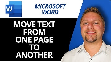 How to Move Text from One Page to Another in Word | Microsoft Word Tutorial 2026