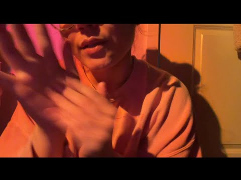 ASMR pb&j, s’mores, coconut rain - hand sounds & word repetition with gum chewing 