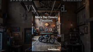 Ultimate Industrial Man Cave with a Motorcycle Soul | Billiards, Bourbon & Brotherhood #shorts