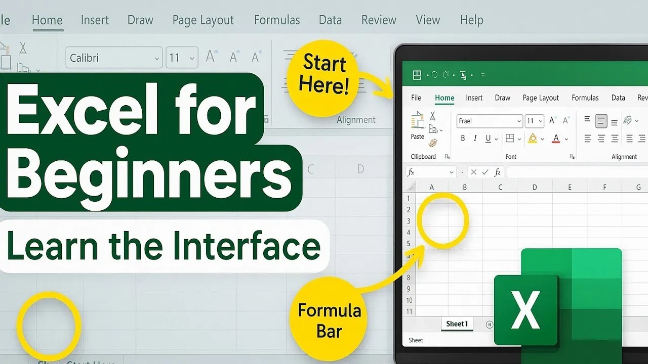 Master Excel in ONE Video! Complete Interface Tutorial 1 - YouTube