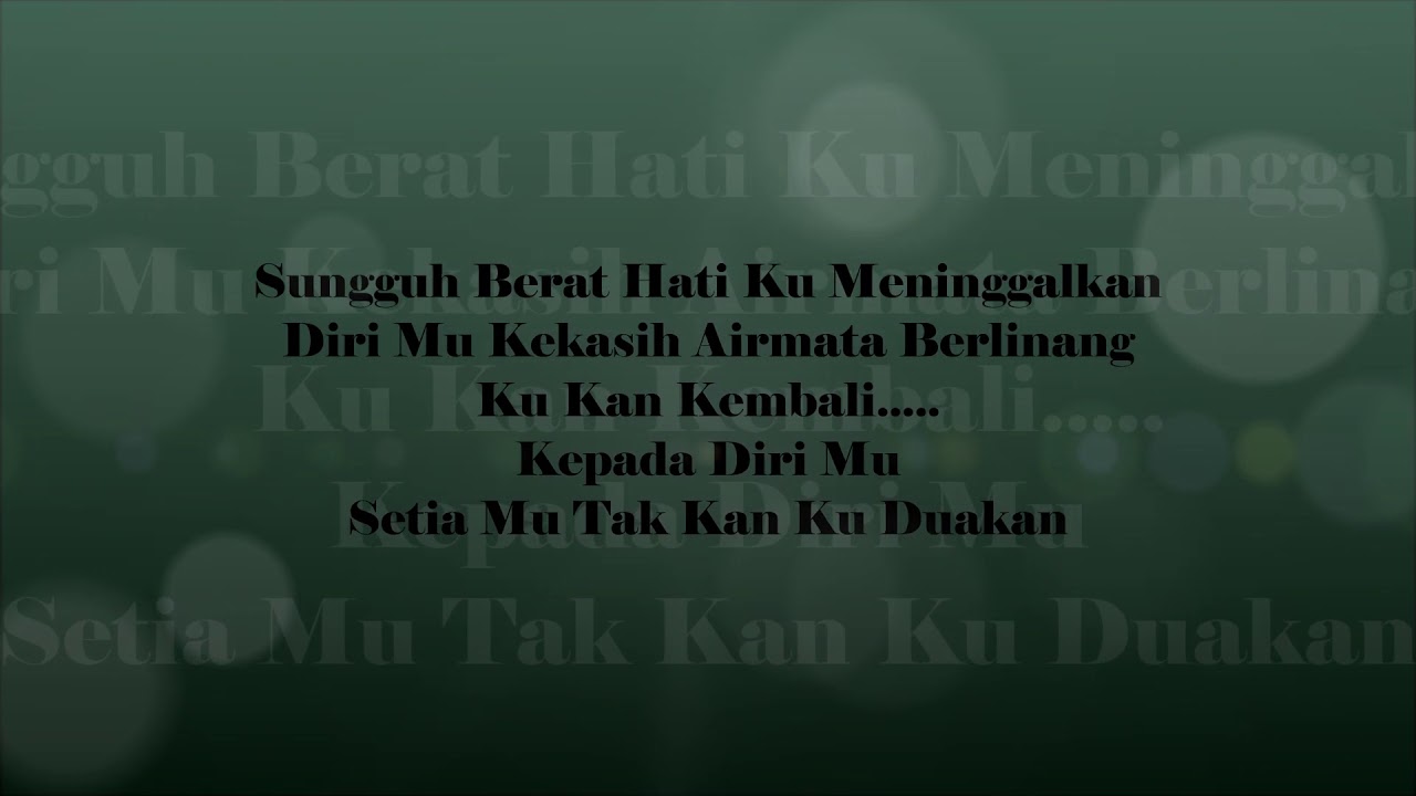 Lirik Lagu Satu Hati Sampai Mati / Lirik lagu satu hati sampai Mati