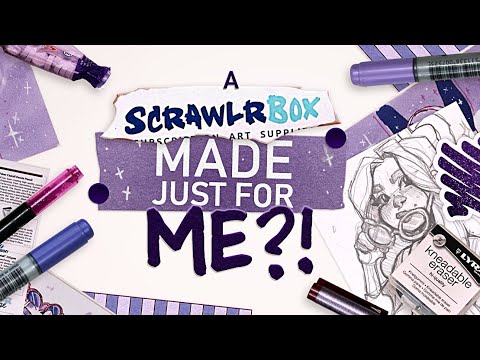 Making Art with COLOR CHANGING PENS?!, Mystery Art Box, Scrawrlbox  Unboxing