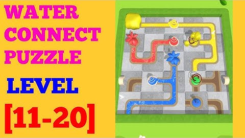 Water Connect Puzzle level 11 12 13 14 15 16 17 18 19 20 solution or walkthrough