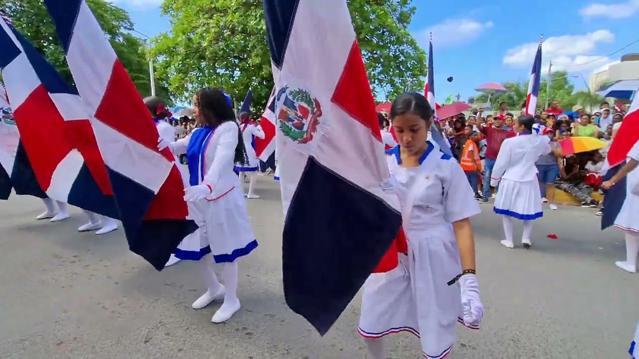Desfile Escolar 181 aniversario de la Independencia Nacional Dominicana en San Pedro de Macorís