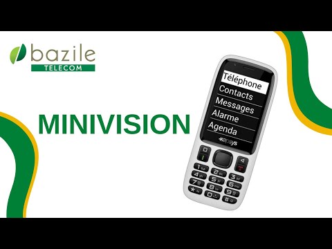 Présentation du téléphone Minivision - Bazile Telecom