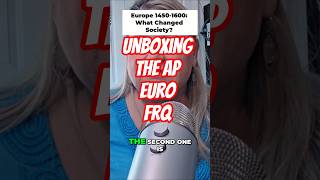 AP Euro unboxing the Exam FRQs. New episode out tomorrow.#apeuro #apexam #unboxing #reveal #podcast